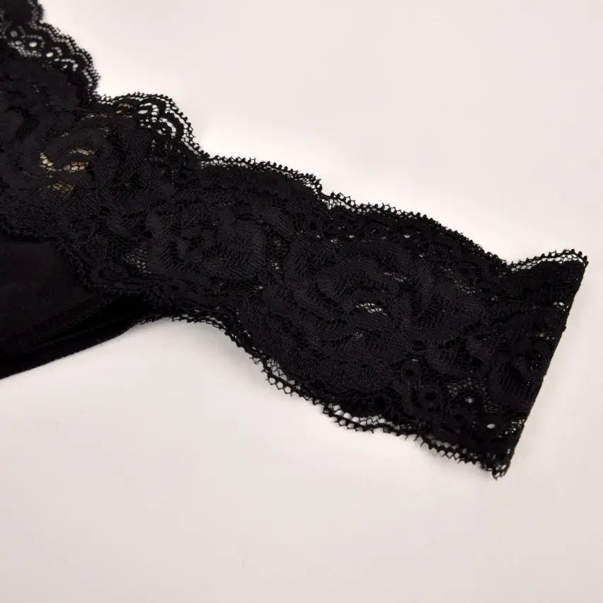 Brasiliana Love And Bra Fiammetta con pizzo floreale nero6