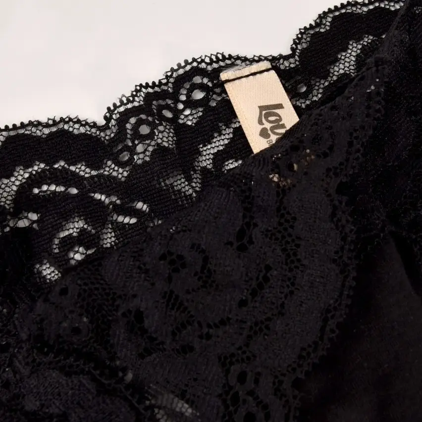 Brasiliana Love And Bra Fiammetta con pizzo floreale nero8