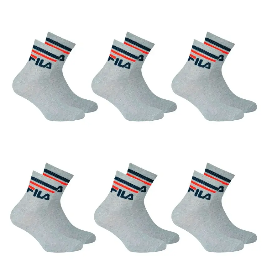 Calze corte Fila F9398 unisex sportive cotone 6 pezzi3