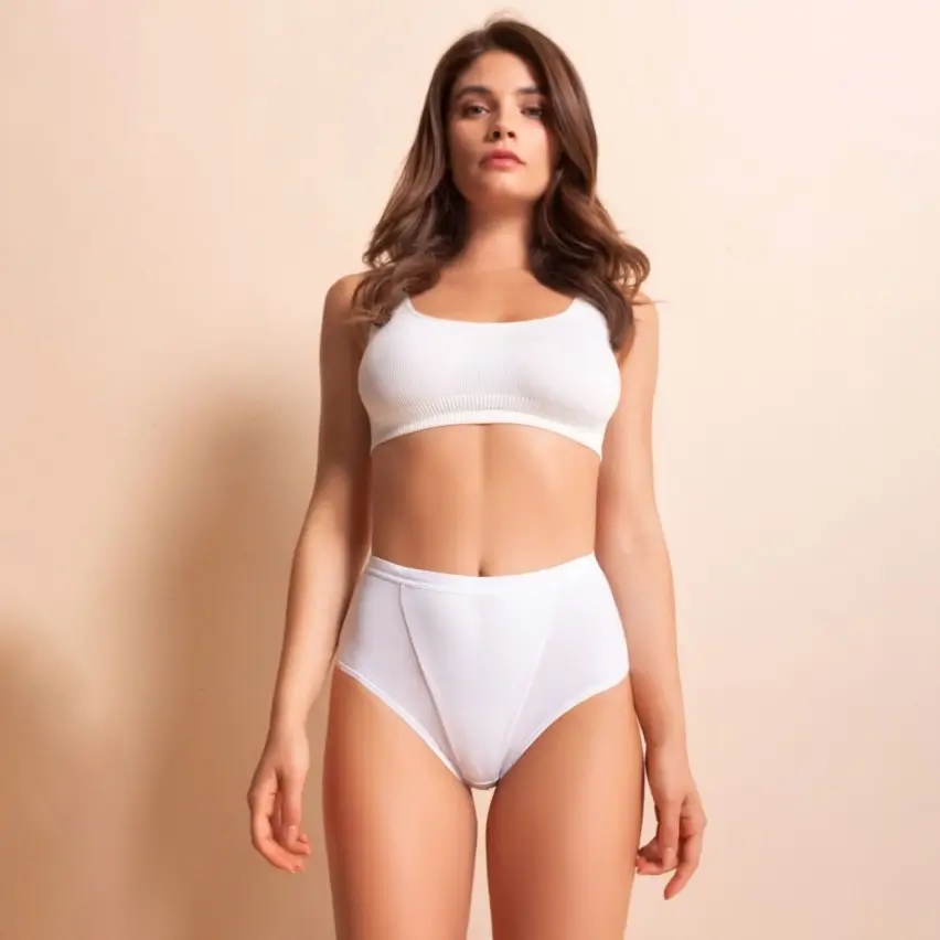 Slip midi da donna contenitivo Snelly v135 in cotone elasticizzato 6 pezzi1